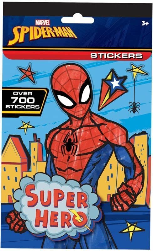 GROSSē Ultimate Spiderman 700 Stickers Multi-colored Over 700 on 9 sheets Boys Party Loot Bag Toys