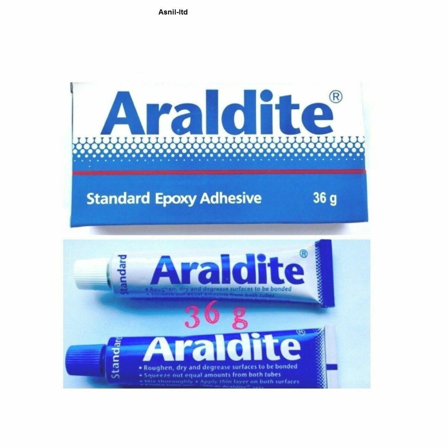 36g x Araldite Standard Epoxy adhesives Glue 2 Part Resin & Hardener Cheapest