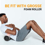 GROSSē Foam Roller - Medium Density Deep Tissue Massager for Muscle Massage and Myofascial Trigger Point Release Therapy