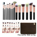 16 pcs Kabuki Make up Brushes Set Eye shadow Blusher Face Powder Foundation UK