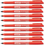 GROSSē 10 X FINE TIP PERMNENT MARKER PENS BLACK, BLUE, RED, GREEN COLOR LUXOR CD/DVD Pen Marker