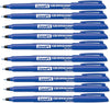 10 X FINE TIP PERMANENT MARKER BLUE