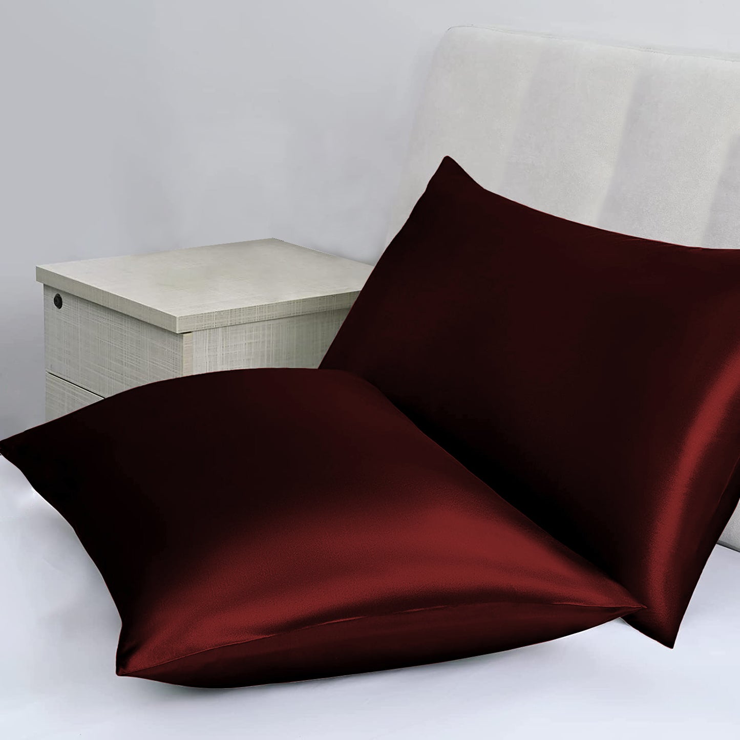 Soft Satin PillowCases Cushion Covers Home Decor Bed Bedding