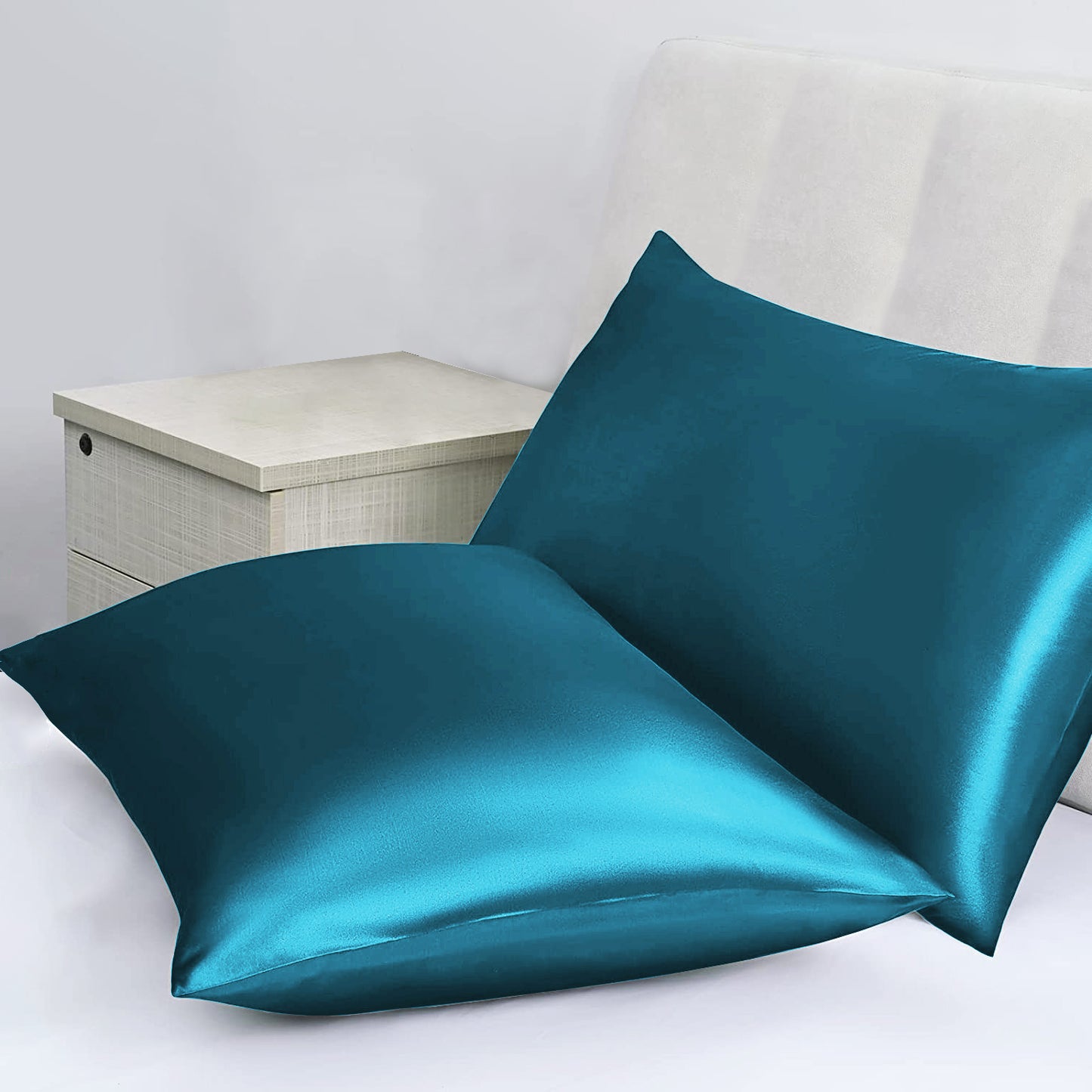 Soft Satin PillowCases Cushion Covers Home Decor Bed Bedding