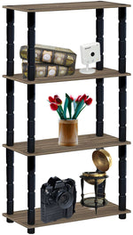 Turn-N-Tube 3/4/5 Tier Multipurpose Straight Shelf Home Storage Bookcase