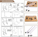 Adjustable Portable Laptop Table Notebook Desk Trolley Sofa Bed Tray Computer UK