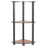 3/4/5 Tier Corner Shelf Floating Wall Shelves Storage Display Books Home Decor