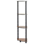 Turn N Tube 4 Tier Corner Shelf Multipurpose and Display with Utility Storage for Home