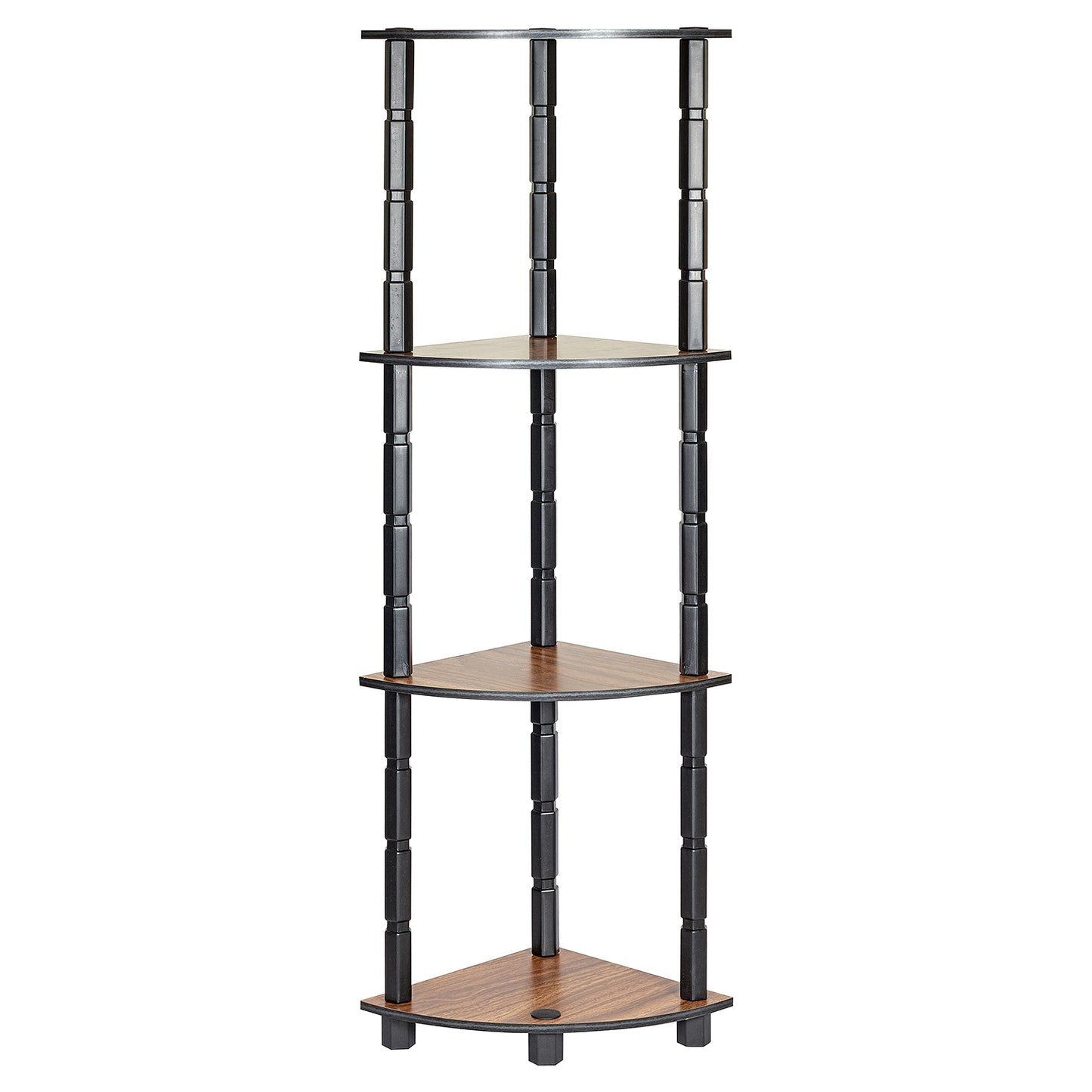 Turn N Tube 4 Tier Corner Shelf Multipurpose and Display with Utility Storage for Home