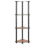 Turn N Tube 4 Tier Corner Shelf Multipurpose and Display with Utility Storage for Home