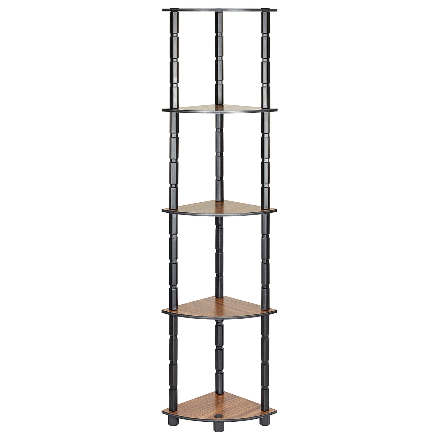 Turn-N-Tube 5 Tier DIY Corner Standing Multipurpose Wall Shelf For Living Room