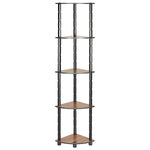 3/4/5 Tier Corner Shelf Floating Wall Shelves Storage Display Books Home Decor