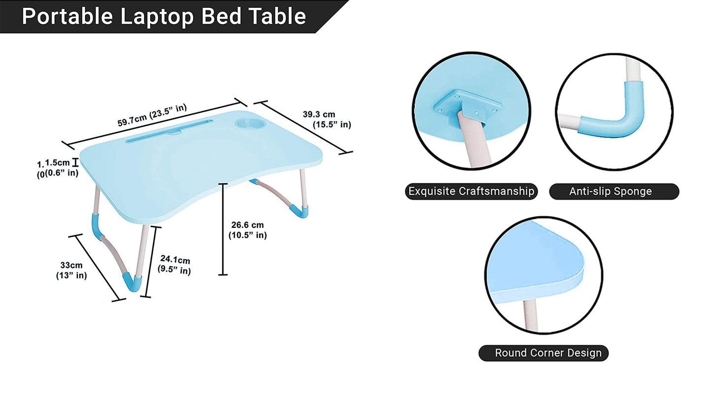 Foldable Laptop Bed Table Stand Computer Desk Sofa Lap Tray Foldable Portable