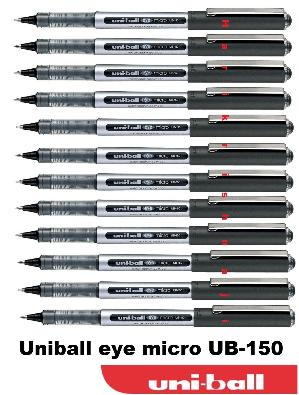 UNI BALL EYE MICRO UB-150 ROLLERBALL PEN BLACK COLOUR