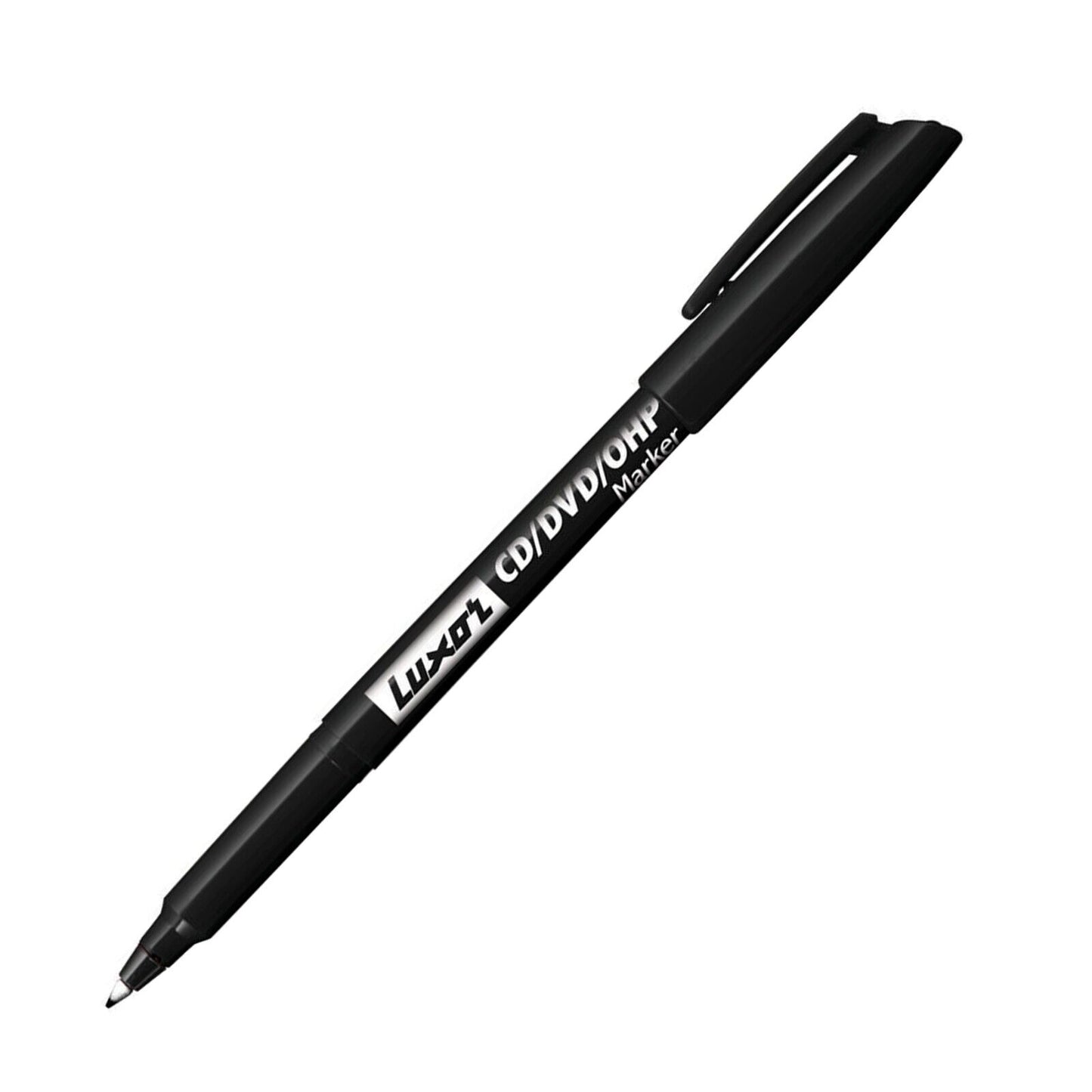 10 X Fine + Extra Fine Tip Permanent Marker Pens BLack CD / DVD - Best Price