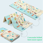 Play Mat 2 Side Baby Kids Crawling Soft Blanket Folding Waterproof Floor Carpet