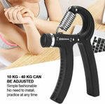 10-40KG Adjustable Hand Grip Strengthener Wrist Forearm Trainer Exerciser UK