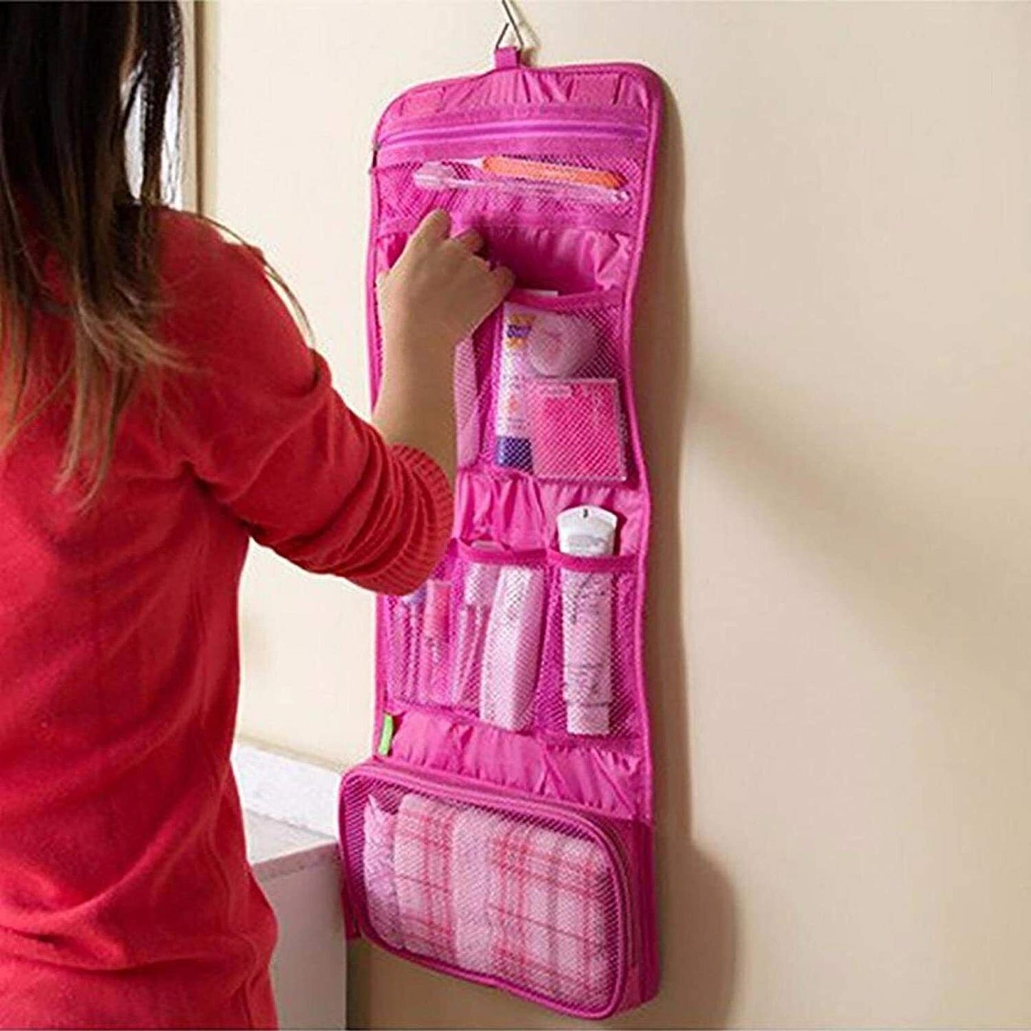 Large Hanging Toiletry Bag Cosmetic Makeup Wash Storage Travel Organizer Pouch