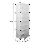 5, 8 Cube Plastic Storage Wardrobe Clothes Organizer Cupboard Shoe Cabinet UK