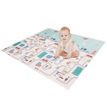 2 Side Cartoon Baby Mat Kids Crawling Educational Play Soft Foam Foldable Waterproof Gift