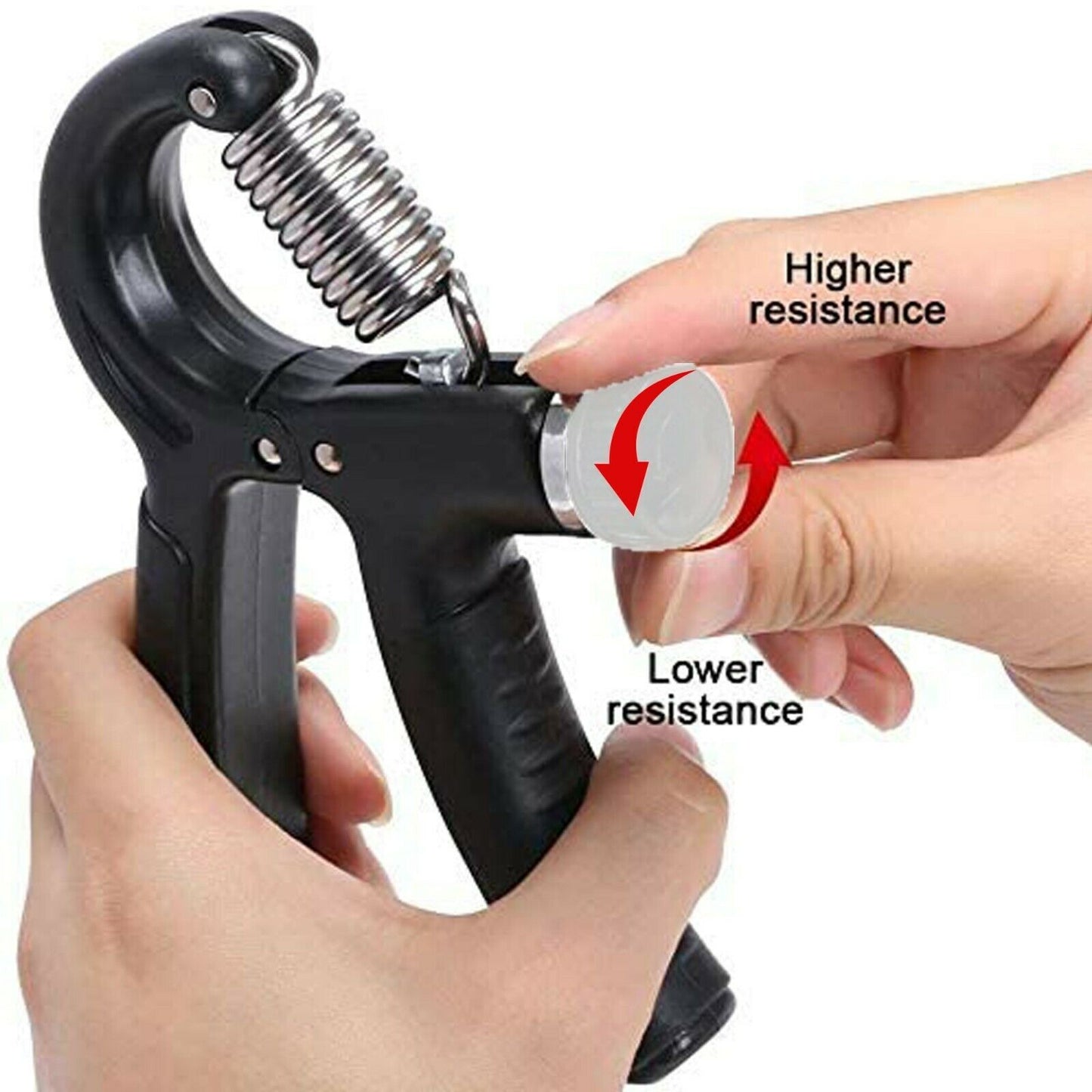 10-40KG Adjustable Hand Grip Strengthener Wrist Forearm Trainer Exerciser UK