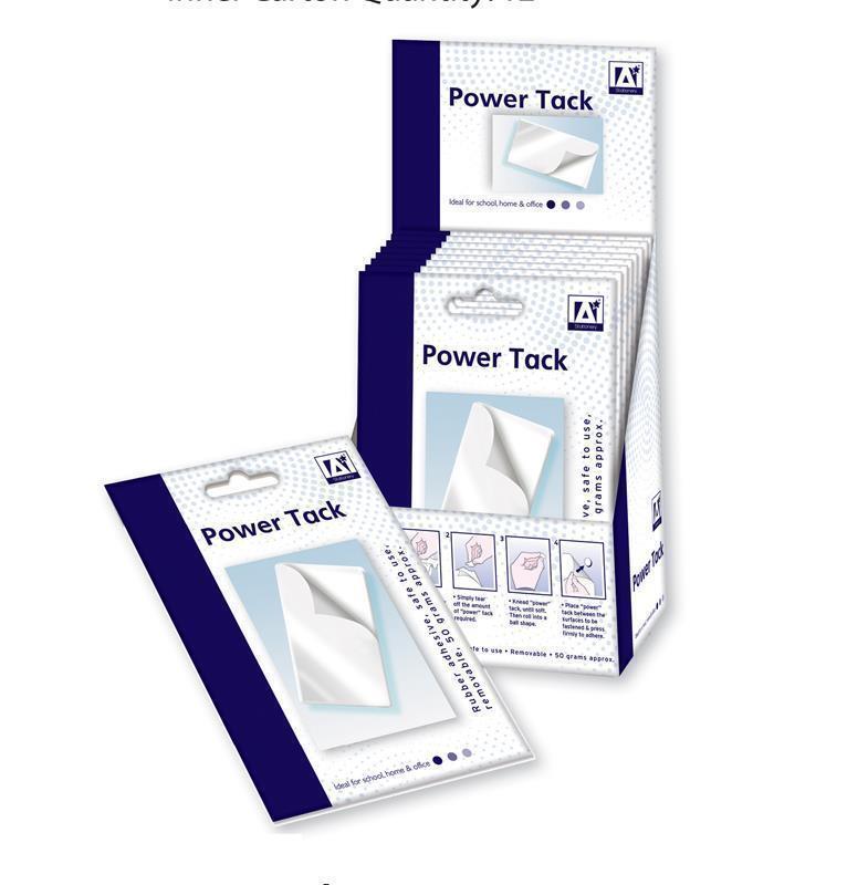 WHITE RE-USABLE STICKY ADHESIVE POWER TACK HOME OFFICE