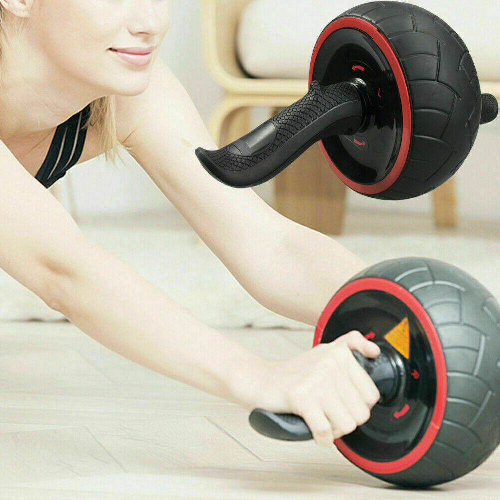 Pro Ab Roller Exercise Wheel for Abdominal Core Strength Training Workout Abs UK