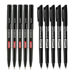 10 X Fine + Extra Fine Tip Permanent Marker Pens BLack CD / DVD - Best Price