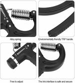 10-40KG Adjustable Hand Grip Strengthener Wrist Forearm Trainer Exerciser UK