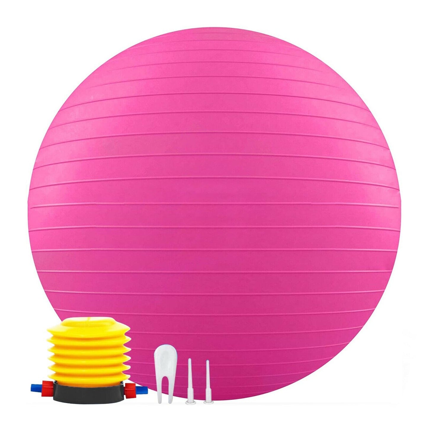 55/65CM YOGA BALL EXERCISE GYM SWISS FITNESS PREGNANCY BIRTHING ANTI BURST+ PUMP