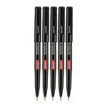 10 X Fine + Extra Fine Tip Permanent Marker Pens BLack CD / DVD - Best Price