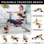 Adjustable Foldable Crunches Bench Weight Training Fitness Workout Gym Exercise