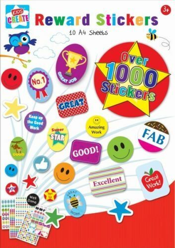 Re-usable Behaviour Reward Chart Preschool Nursery Star Stickers Pen reusable