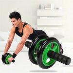 2-WHEEL ABDOMINAL EXERCISE AB ROLLER BODY FITNESS STRENGTH TRAINING GYM