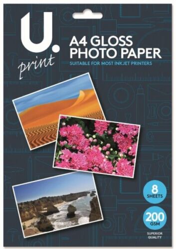 High Quality Gloss Matt Photo Paper Laser Printers 200gsm Thick A4 UK