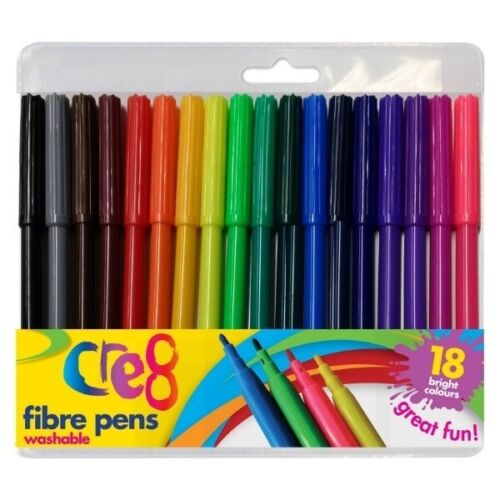 Felt Tip Colouring Pens Fibre Tipped Drawing Markers Colouring Art School