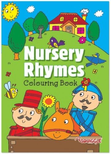 Nursery Rhymes A4 Colouring Book - Perfect Gift For Kids