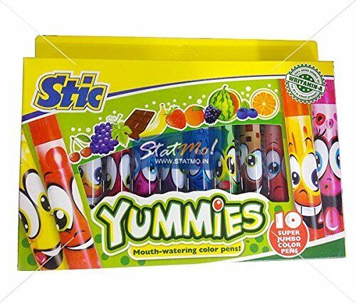 Stic yummies 10 super jumbo color pens (multicolor) birthday gift