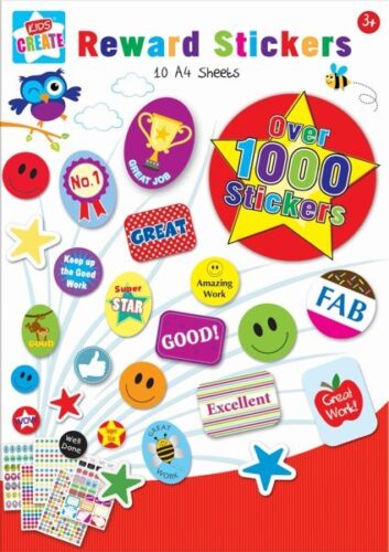 1000x Well Done Reward Stickers - School Teachers Award - Parents Kids - Primary